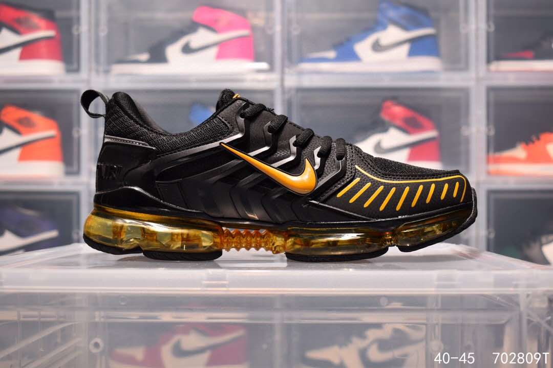 Men 2019 Nike Air Max Ferrari 2 Black Yellow Gold Shoes